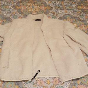 North Face Cream White Sherpa Jacket